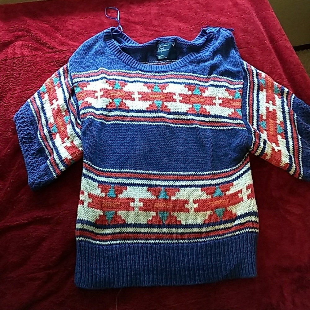 Short sleeve sweater